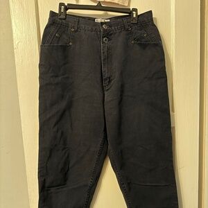 Real Comfort black mom jeans tapered